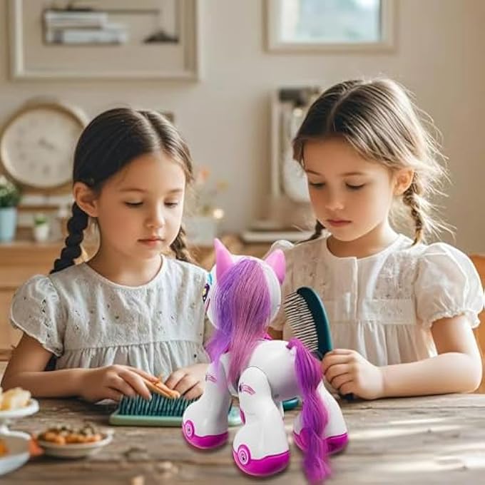 rayihni RC UNICORN TOY  REMOTE-CONTROLLED UNICORN WITH LIGHTS & MUSIC, DANCING & WALKING ROBOT TOY FOR KIDS  RECHARGEABLE USB BODY & REMOTE CONTROL CAR - Image 2